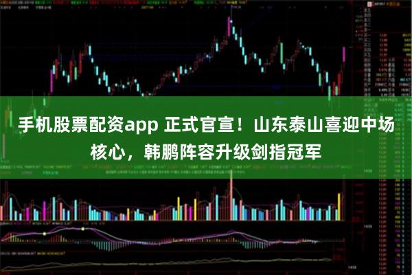 手机股票配资app 正式官宣！山东泰山喜迎中场核心，韩鹏阵容升级剑指冠军